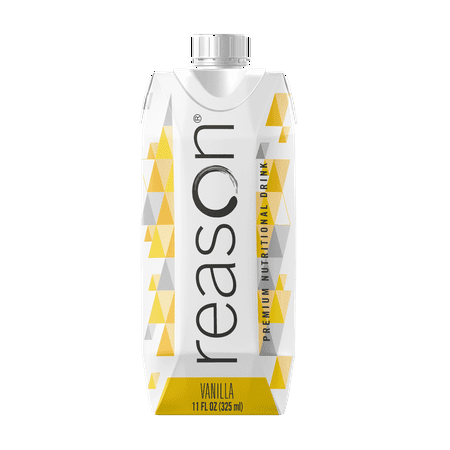 Reason High Calorie Nutrition Beverage, NSF Contents Certified, Vanilla, 12 Pack, 11 fl oz