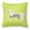 Green, variant on Carolines Treasures BB3643PW1818 Chinese Crested Checkerboard Pink Fabric Decorative Pillow