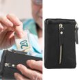 thumbnail image 4 of EeaseMX 1 monedero portátil multifuncional con cremallera para llaves, bolso de mano de cuero, monedero., 4 of 7