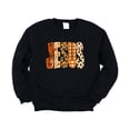thumbnail image 6 of Jesus Sweatshirt for Women Fall Floral Leopard Faith Crewneck, Army Green Sweatshirt, XL, 6 of 8