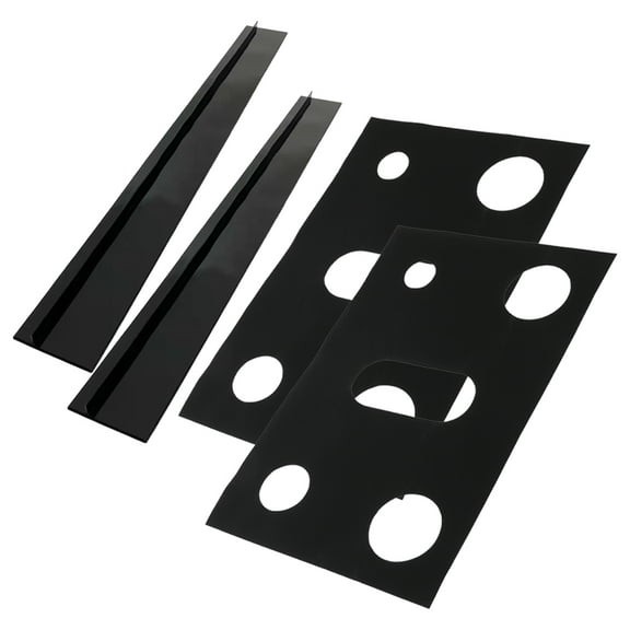 HOMEMAXS Stovetop Protector Replacement Oven Covers Pantry Liner Black