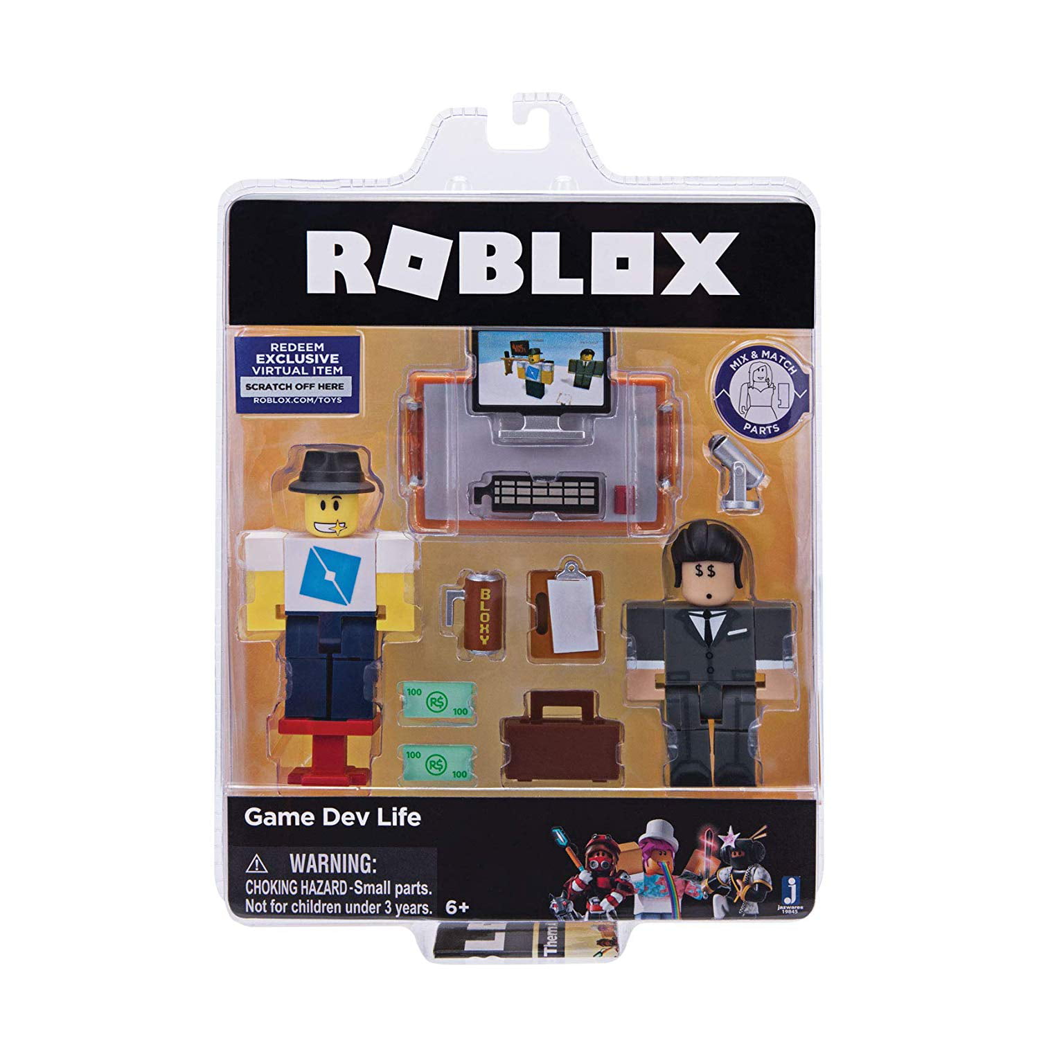 Roblox Celebrity Game Developer Life Game Pack Toy Set Walmart