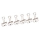 thumbnail image 3 of 50 clips de metal huecos para carpetas, abrazaderas de papel duraderas multiusos para documentos, certificados, billetes, ropa, color plateado, 3 of 5
