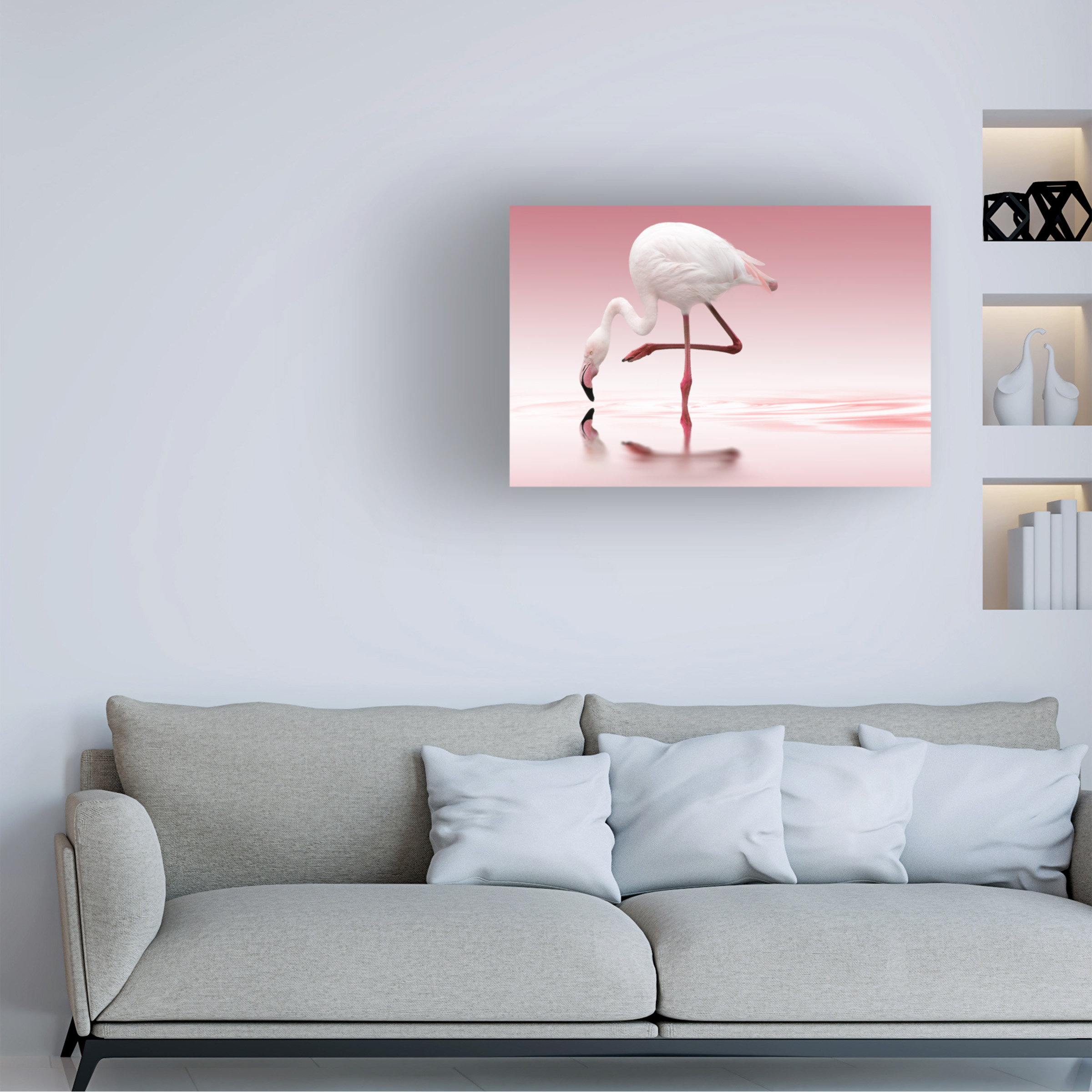 Doris Reindl 'Flamingo' Canvas Art