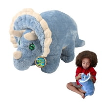 EcoBuddiez - Triceratops from Deluxebase. 12" Eco-Friendly Plush Dinosaur Made from Recycled Bottles