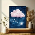 thumbnail image 6 of Pink Cloud and Stars Canvas Painting， Suitable for Bedroom， Living Room， Nursery， Office， and Hallway Decoration., 6 of 8