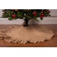 thumbnail image 5 of 36" Natural Tan Christmas Tree Skirt with Ruffled Edge by Primitive Home Decors, 5 of 5