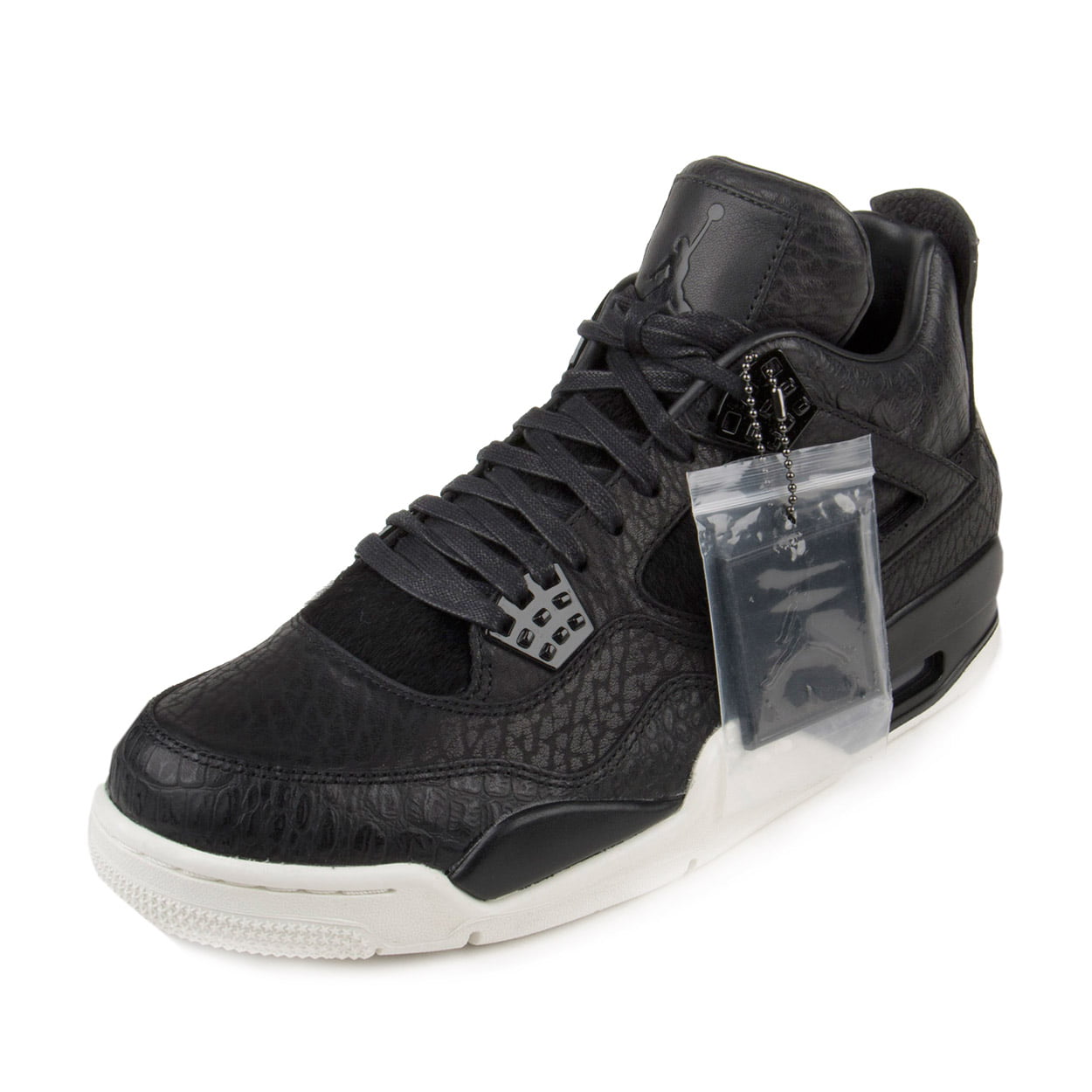 Nike - Nike Mens Air Jordan 4 Retro Premium "Pinnacle" Black/Sail