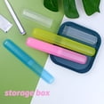 thumbnail image 2 of Matsuzay Estuche para cepillos de dientes de viaje, soporte de almacenamiento, Protector para el hogar, senderismo, Camping, baño, accesorio de Juegos de accesorios de baño Amarillo, 2 of 6