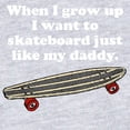 thumbnail image 2 of CafePress - Skateboard Like My Daddy - Cute Infant Bodysuit Baby Romper - Size Newborn - 24 Months, 2 of 3