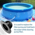thumbnail image 3 of Tapones para piscinas elevadas, tapón de pared impermeable y bien sellado, repuesto para el tapón del orificio del filtro de la bomba de la piscina Intex Bestway, compatible con 28270 28271 28272, 3 of 5