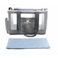 thumbnail image 4 of Chat Bolsa de Transporte, Bolsa de Transporte para Perros Transpirable y Plegable con Cojín Cómodo y Grueso para Viajes en Tren, Coche, Restaurante, Avión, Tela Oxford Gris Talla S (39 x 17 x 27 cm) esquí esquí Gafas de esquí, 4 of 5