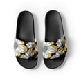 thumbnail image 2 of Yellow Mellow Floral Women's Slides (Black, 7), 2 of 4