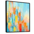 thumbnail image 2 of Designart "Vibrant Contemporary Array of Colors" Abstract Painting Floater Framed Canvas Prints, 2 of 5