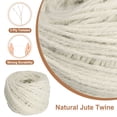thumbnail image 3 of Uxcell 328 Feet Natural Jute Twine String, 3mm Twine String Color Jute Twine Jute Rope for DIY Art Crafts Gift Wrapping Decoration Packing Gardening Plant Hanger, White, 3 of 6