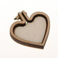 thumbnail image 4 of KLKCMS 2 Set DIY Wooden Cross Stitch Hoop Mini Embroidery Frame Craft heart, 4 of 9