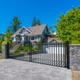 thumbnail image 2 of ALEKO Steel Madrid Style 16' Dual Swing Black Driveway Gate, 2 of 12