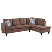 Ponliving 97" 2-Piece Sectional Sofa Set for Living Room Right Hand Side Facing