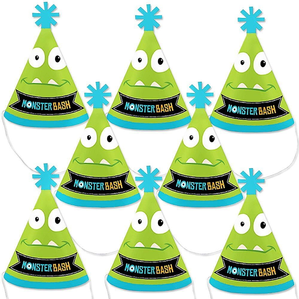Big Dot Of Happiness Monster Bash Mini Cone Little Monster Birthday Party Or Baby Shower Hats Small Little Party Hats Set Of 8 Walmart Com Big Dot Of Happiness Monster Bash Mini Cone Little Monster Birthday Party Or Baby Shower Hats Small Little Party Hats Set Of 8 Walmart Com