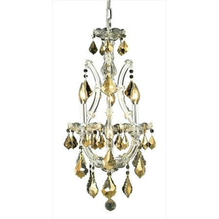 

2800 Maria Theresa Collection Pendant D:12in H:22in Lt:4 Chrome Finish (Royal Cut Crystals)