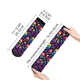 thumbnail image 4 of Pofeuu mushroom rainbow color Skull Print 30cm Socks, Adult Running Hiking Socks for Youth and Adult, 4 of 7