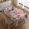 thumbnail image 2 of Pioneer Flower Floral Print Pattern Rectangle Tablecloth 60"x84",Waterproof Polyester Rectangle Table Cloth, Wipeable Spillproof Polyester Tablecloth for Dining, Camping, Indoor and Outdoor, 2 of 5