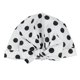thumbnail image 3 of Bearachild Gorros de baño para ducha, estampado de flores, impermeable, reutilizable, cubierta con dobladillo elástico, gorro de baño, gorro rizado, Juegos de accesorios de baño Punto negro Bearachild HA062078-14B, 3 of 6
