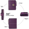 thumbnail image 4 of 1 cartera pequeña de piel para mujer con ventana de identificación., 4 of 5