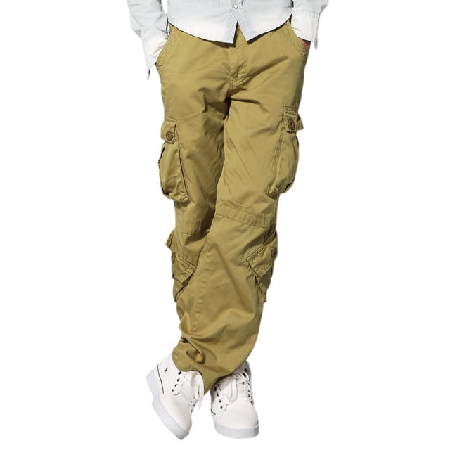 Pantalones Cargo Match para Hombre Wild #3357 Caqui Talla 44