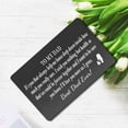thumbnail image 3 of Dad Wallet Card Father's Day Gifts from Son Daughter Metal Engraved Wallet Card Inserts Birthday Christmas Presents for Papa Daddy-TO MY DAD Black 09, 3 of 5