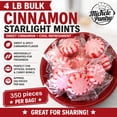 thumbnail image 4 of Michele's Pantry Cinnamon Starlight Mints 2 lb Bag Individually Wrapped Hard Candy Kosher, 4 of 10
