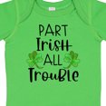 thumbnail image 4 of Inktastic Part Irish All Trouble St. Patrick's Day with Green Clovers Boys or Girls Baby Bodysuit, 4 of 5