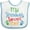 White and Blue, variant on Inktastic My Grandaddy Loves Me Boys or Girls Baby Bib