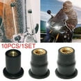 thumbnail image 5 of 10PCS Rubber Rivet Rub Windshield Windscreen Rivet Rub Screw Well Rivet Nuts Fasteners M6, 5 of 8