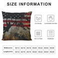 thumbnail image 5 of Autua American Flag Graphic Decorative Pillow Cover for Home Couch Living Room Sofa, Aesthetic Decor Pillowcase 1PC 20x20in, 5 of 5