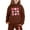 Brown, variant on Boys Girls Sweatsuit Set 2 Piece Long Sleeve Printed Tracksuit Hoodie and Jogger Pants Warm Fall Winter Clothes Little Boy Clothes 12-13 Years Boys Girls Fashion