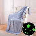 thumbnail image 5 of Yonrjhukm Cozy Glow in the Dark Blanket for Kids and Teens, Soft Polyester Fuzzy Throw Blanket for All Seasons, Perfect Birthday and Holiday Gift Ideas, 5 of 7