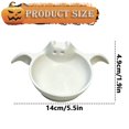 thumbnail image 3 of 1-Piece package of Bat Shaped Candy Bowl, Listed Material, 6.69 x 4.33 x 2.36 inches, for trick-or-treat stations, Halloween serving tables, and autumn gathering decor, 3 of 7