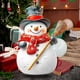 thumbnail image 5 of Seyotauo Christmas Snowman Ornaments Double Sided Xmas Hanging Decorations, Acrylic Snowman Figurines Ornament for Christmas Tree Wreath Fireplace Window Holiday Party Supplies Gift, 5 of 6