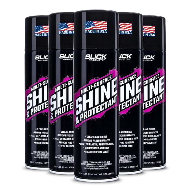 Spray protectante y abrillantador Slick Products, paquete de 5, 513 ml