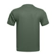thumbnail image 6 of Zylanna Men's Casual T-Shirts, Crew Neck Short Sleeve Fashion Solid Color Shirts for Men Tee Army Green Size M, 6 of 6