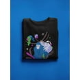 thumbnail image 3 of Gorilla Cartoon In The Jungle Sweatshirt Women -Image by Shutterstock, Female 4X-Large, 3 of 4