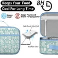 thumbnail image 4 of Ocean Animal Lunch Tote – Sea Turtle Hawaiian Tropical Marine Life Underwater Cute Turtles Cartoon Beach Abstract Nautical Sun Moon Coral Reef Insulated Lunch Bag for Preschool, 4 of 6
