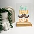 thumbnail image 5 of Custom Wood Table Desk Stand Happy Father's Day, Dads With Beards Are the Best, Personalized for Papa Father Pops Daddy Stepdad Holiday Gift, 5 of 8