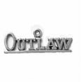 thumbnail image 1 of Sterling Silver 24" Unisex 1.5mm Box Chain Underlined Message Word OutLaw Pendant Necklace, 1 of 2