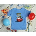 thumbnail image 4 of 5th Birthday 5 Year Old Boy Race Car Party Youth Kids T-Shirt X-Small Red, 4 of 6