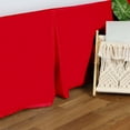 thumbnail image 2 of 100% Egyptian Cotton Chic Solid Bed Skirt with Split Corners Red / King, 2 of 2