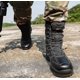 thumbnail image 3 of Botas militares de gran tamaño para hombres Zapatos de combate de caña alta resistentes al desgaste al aire libre Botas tácticas de entrenamiento de campo Botas de desierto de senderismo tra, 3 of 4