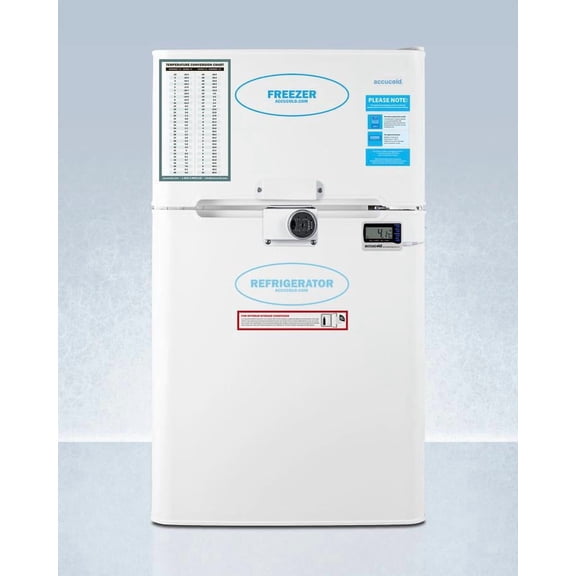 Summit Appliance AGP34RFLCAL 19 in. Wide General Purpose Refrigerator-Freezer, White