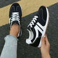 thumbnail image 4 of Women’s Sneakers, Casual Lace Up Outdoor Shoes - Comfortable Low Top Sport Shoes with Breathable Mesh & Rubber Sole, 4 of 9